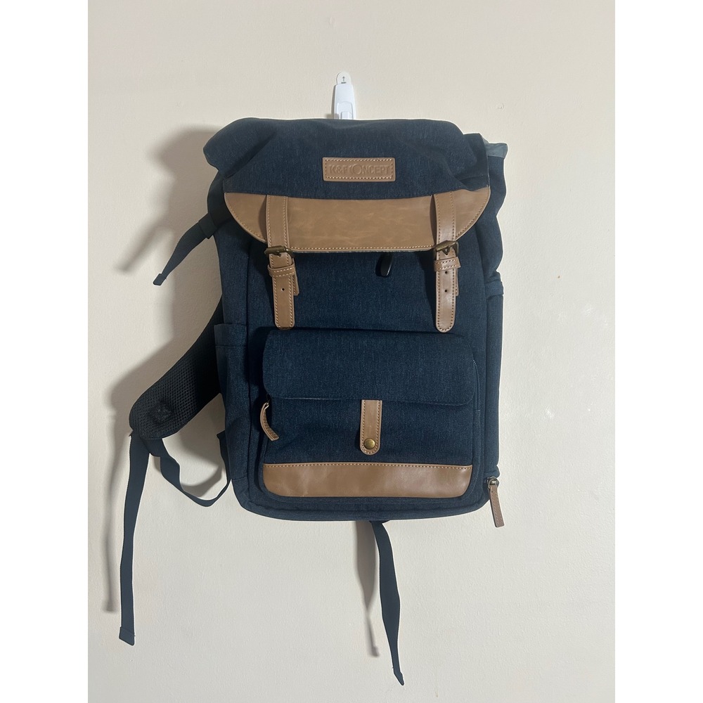 K&F‎ Concept Camera Backpack Navy Blue Brown KF13.066V11 Photography Bag NWT